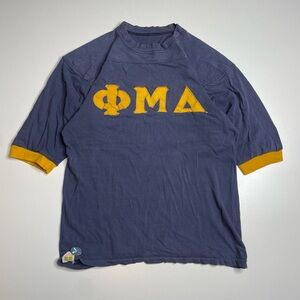 Vintage 70’s Russell Athletic Football Cotton Jersey Fraternity Phi Mu Delta M